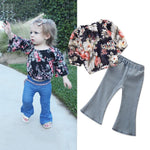 Girls Floral Top & Casual Jeans Wholesale Boutique Girl Clothing - PrettyKid