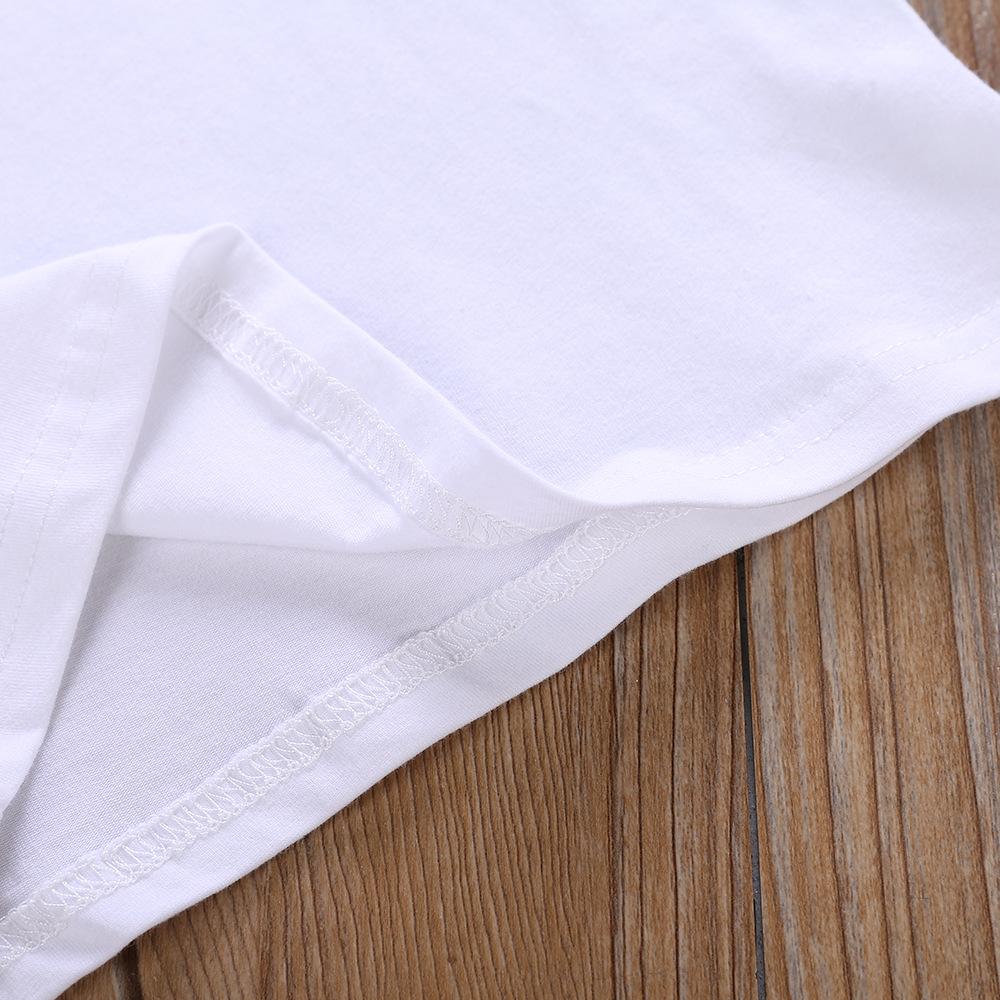 Girls Flower Letter Printed Short-sleeve Top & Tulle Skirt Girls Clothes Wholesale - PrettyKid