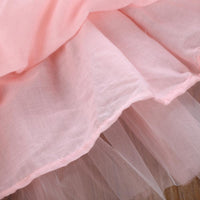 Girls Flower Letter Printed Short-sleeve Top & Tulle Skirt Girls Clothes Wholesale - PrettyKid