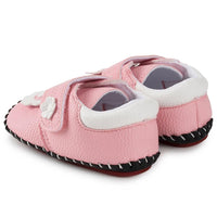 Baby Girls Flower Magic Tape Flats Shoes - PrettyKid