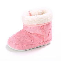 Baby Unisex Foldable Warm Magic Tape Snow Boots - PrettyKid