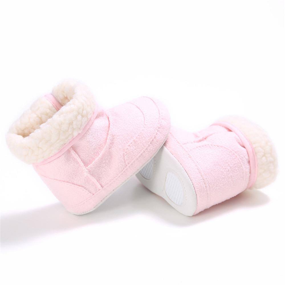 Baby Unisex Foldable Warm Magic Tape Snow Boots - PrettyKid