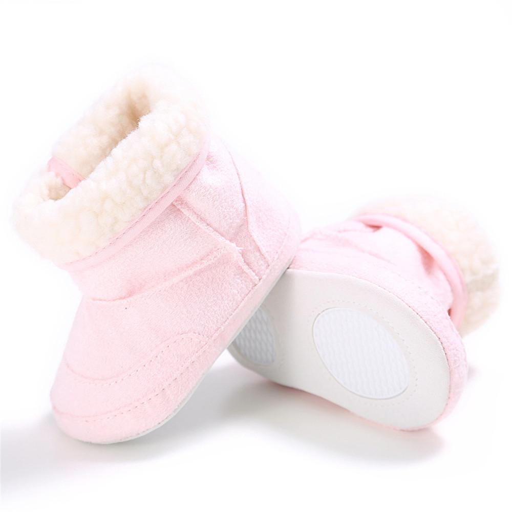 Baby Unisex Foldable Warm Magic Tape Snow Boots - PrettyKid