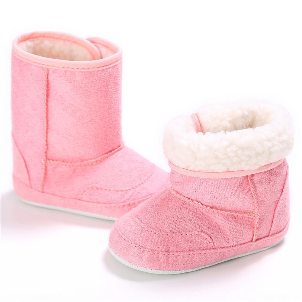 Baby Unisex Foldable Warm Magic Tape Snow Boots - PrettyKid