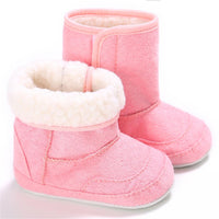 Baby Unisex Foldable Warm Magic Tape Snow Boots - PrettyKid