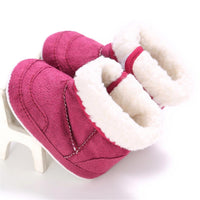 Baby Unisex Foldable Warm Magic Tape Snow Boots - PrettyKid