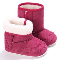 Baby Unisex Foldable Warm Magic Tape Snow Boots - PrettyKid