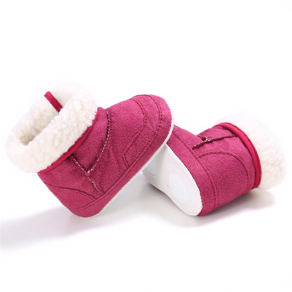 Baby Unisex Foldable Warm Magic Tape Snow Boots - PrettyKid