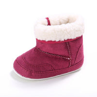 Baby Unisex Foldable Warm Magic Tape Snow Boots - PrettyKid