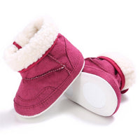 Baby Unisex Foldable Warm Magic Tape Snow Boots - PrettyKid