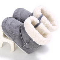 Baby Unisex Foldable Warm Magic Tape Snow Boots - PrettyKid