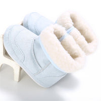 Baby Unisex Foldable Warm Magic Tape Snow Boots - PrettyKid