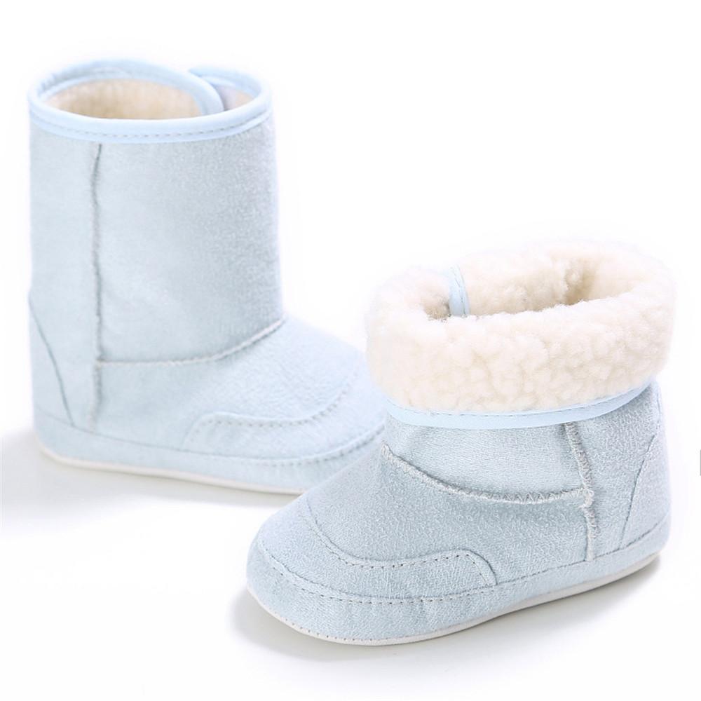 Baby Unisex Foldable Warm Magic Tape Snow Boots - PrettyKid