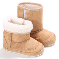 Baby Unisex Foldable Warm Magic Tape Snow Boots - PrettyKid