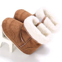 Baby Unisex Foldable Warm Magic Tape Snow Boots - PrettyKid