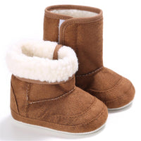 Baby Unisex Foldable Warm Magic Tape Snow Boots - PrettyKid