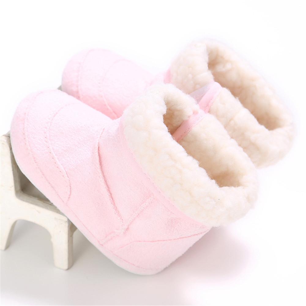 Baby Unisex Foldable Warm Magic Tape Snow Boots - PrettyKid