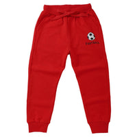 Boys Football Printed Solid Soft Trousers Wholesale - PrettyKid