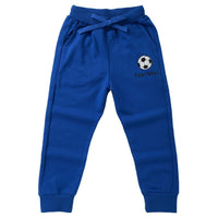 Boys Football Printed Solid Soft Trousers Wholesale - PrettyKid