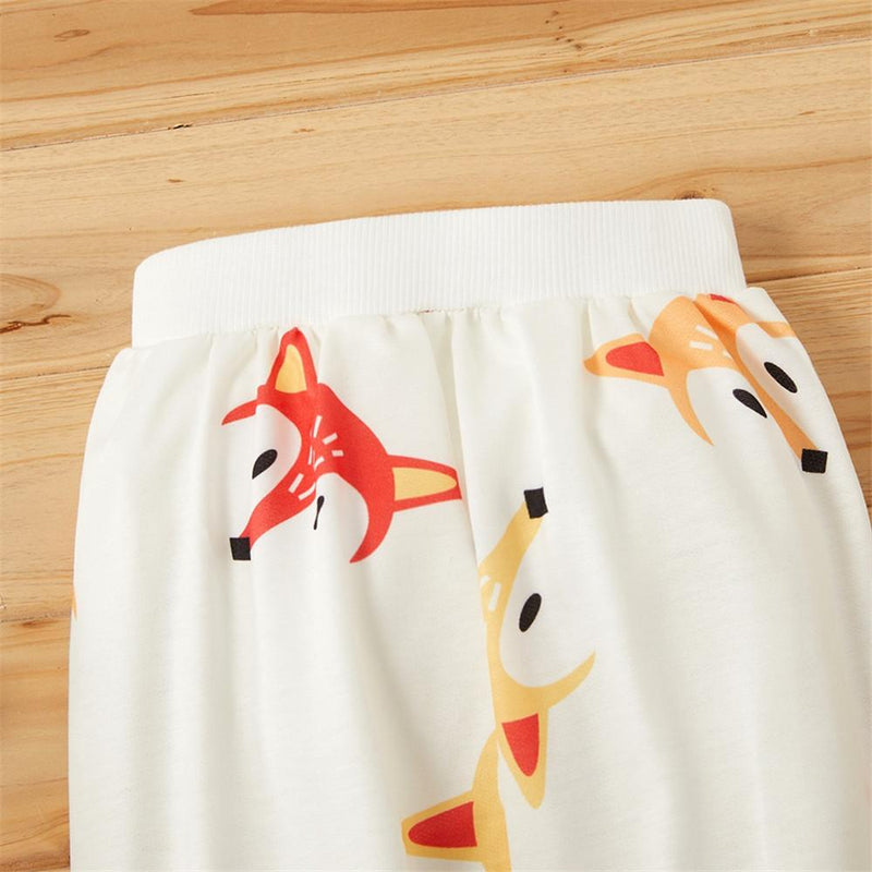 Baby Unisex Fox Animal Pinted Pants - PrettyKid