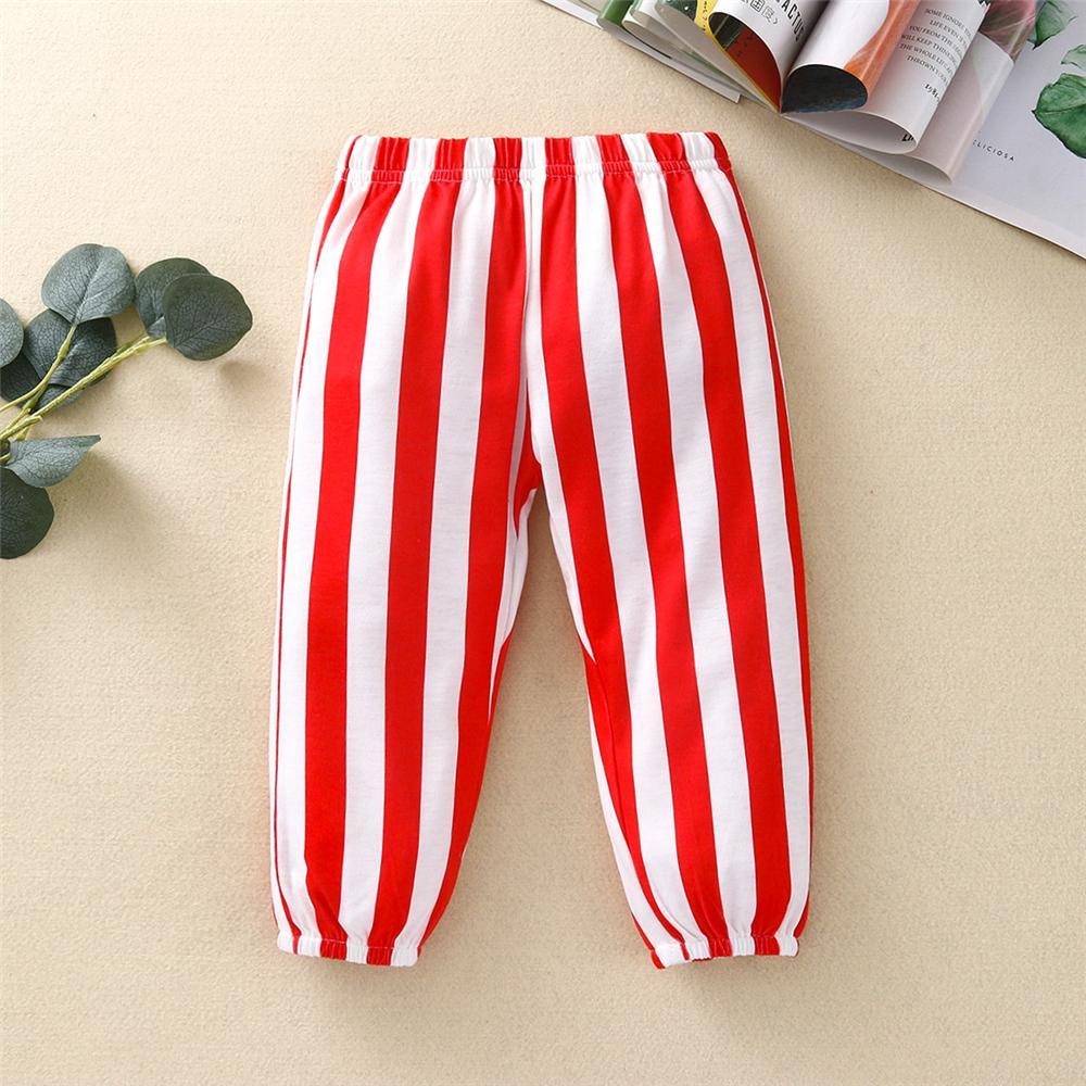 Baby Fox Striped Printed Pants urban kids clothes wholesale - PrettyKid