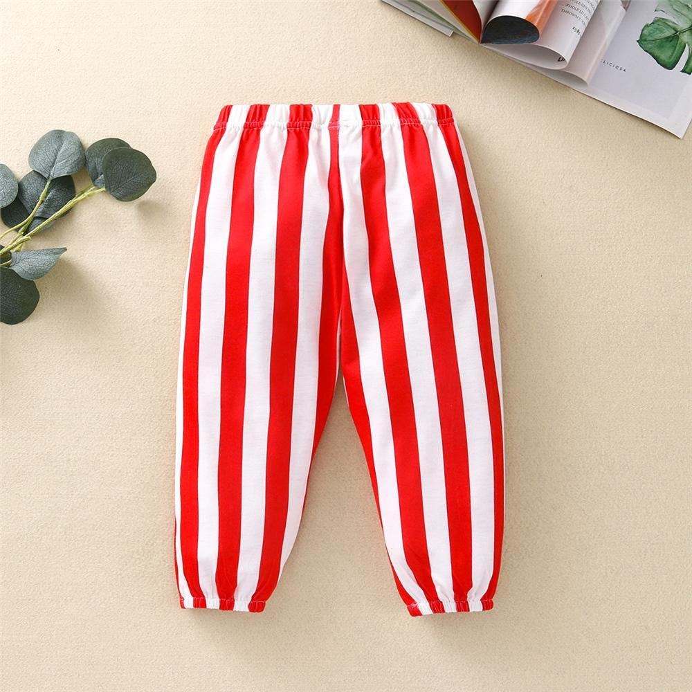 Baby Fox Striped Printed Pants urban kids clothes wholesale - PrettyKid