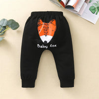 Baby Fox Striped Printed Pants urban kids clothes wholesale - PrettyKid