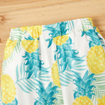 Girls Fruit Printed Elastic Waist Pants - PrettyKid