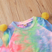 Baby Girls Furball Tie Dye Long Sleeve T-shirt & Skirt Baby Wholesales - PrettyKid