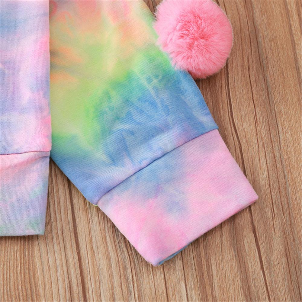 Baby Girls Furball Tie Dye Long Sleeve T-shirt & Skirt Baby Wholesales - PrettyKid