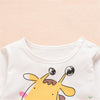 Baby Giraffe Cartoon Printed Long Sleeve Romper Buy Baby Clothes Wholesale - PrettyKid