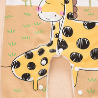 Baby Giraffe Cartoon Printed Long Sleeve Romper Buy Baby Clothes Wholesale - PrettyKid