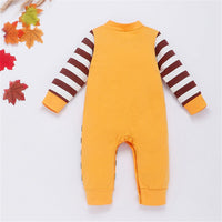 Baby Unisex Giraffe Striped Long Sleeve Romper Wholesale Baby Rompers - PrettyKid