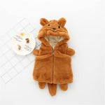 Baby 3D Cartoon Bear Hooded Zipper Outwear - PrettyKid
