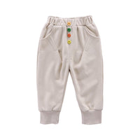 Girls Bottons Casual Pocket Pants Wholesale Clothing For Girls - PrettyKid