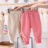 Girls Bottons Casual Pocket Pants Wholesale Clothing For Girls - PrettyKid