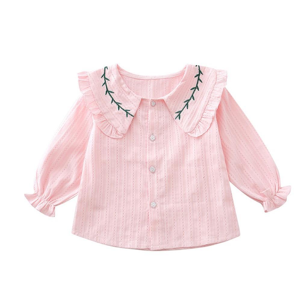 Girls Branches Lapel Long Sleeve Blouses Wholesale Girl Clothing - PrettyKid