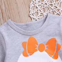 Toddler Girls Cartoon Flared Sleeve Top & Pants Girls Clothing Wholesale - PrettyKid