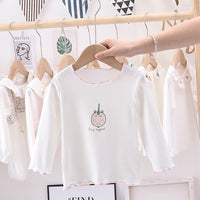 Girls Cartoon Printed Long Sleeve Top Wholesale Girl Clothing - PrettyKid