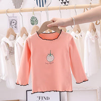 Girls Cartoon Printed Long Sleeve Top Wholesale Girl Clothing - PrettyKid