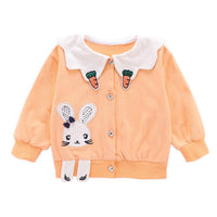 Girls Cartoon Rabbit Printed Long Sleeve Top Wholesale Clothing For Girls - PrettyKid