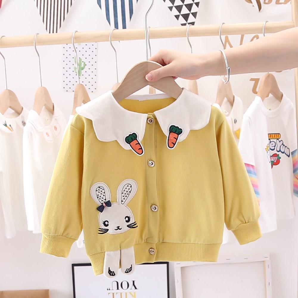 Girls Cartoon Rabbit Printed Long Sleeve Top Wholesale Clothing For Girls - PrettyKid