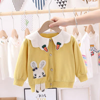 Girls Cartoon Rabbit Printed Long Sleeve Top Wholesale Clothing For Girls - PrettyKid