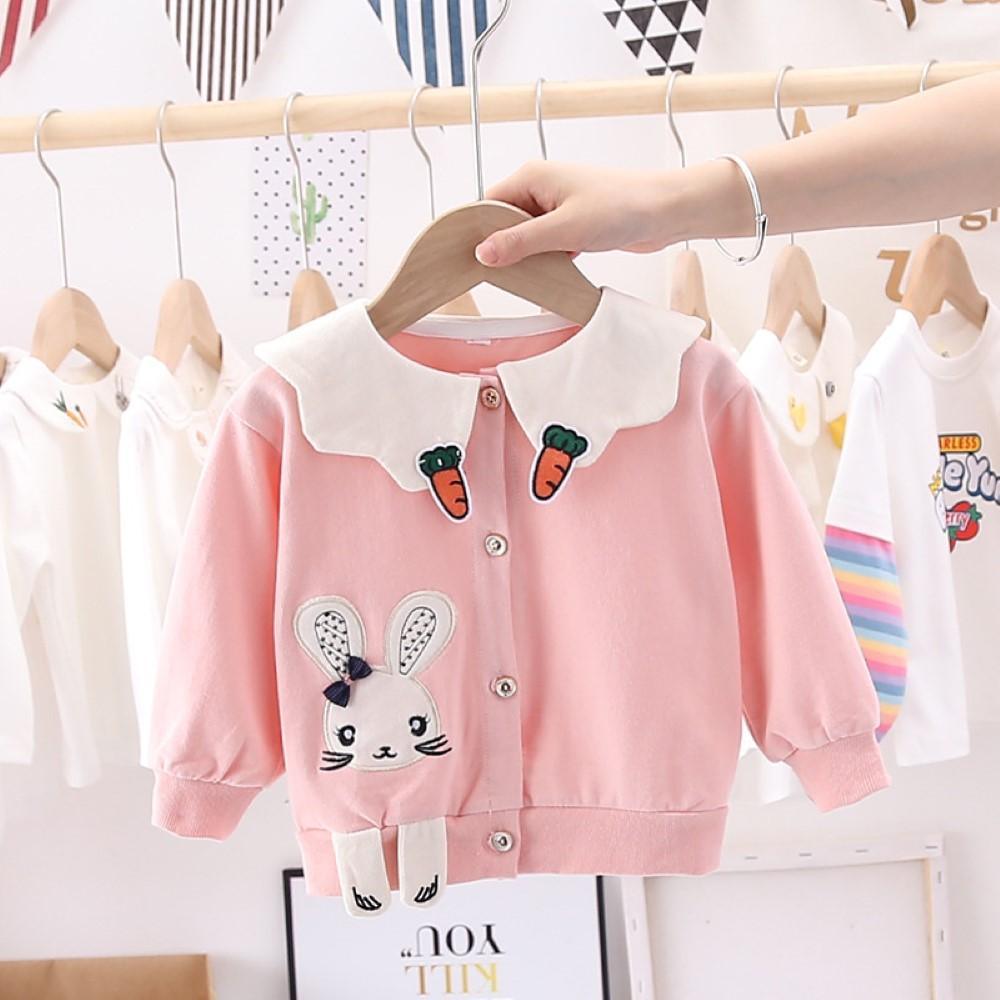 Girls Cartoon Rabbit Printed Long Sleeve Top Wholesale Clothing For Girls - PrettyKid