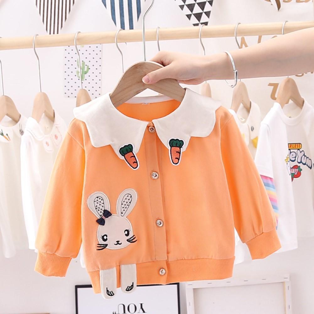 Girls Cartoon Rabbit Printed Long Sleeve Top Wholesale Clothing For Girls - PrettyKid