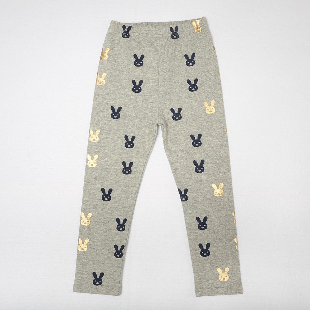 Girls Cute Rabbit Elastic Waist Pants - PrettyKid