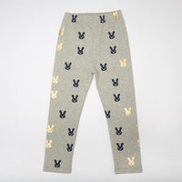 Girls Cute Rabbit Elastic Waist Pants - PrettyKid