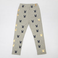 Girls Cute Rabbit Elastic Waist Pants - PrettyKid