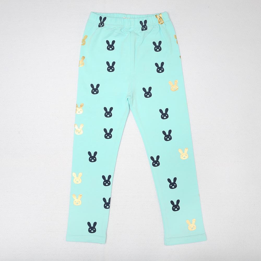 Girls Cute Rabbit Elastic Waist Pants - PrettyKid