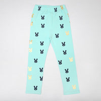 Girls Cute Rabbit Elastic Waist Pants - PrettyKid